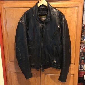 Hudson Leather Bikers Jacket Size 44 Barely Worn